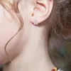 Stud Earrings Huitan Design Small Dog Shaped For Women Cute Pink Ear Colorful Piercing Exquisite Party Jewelry