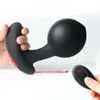 Vibrators Wireless Remote Control Male Prostate Massager Inflatable Anal Plug Vibrating Butt Plug Anal Expansion Vibrator Sex Toys For Men 230426