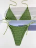 Swim wear Sexy Micro Bikini 2023 Women Swimsuit Female Swimwear Mini Thong Bikinis Set Brazilian Swimming Beach Wear Lace Up Bathing Suits AA230425