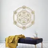 HEILIGE GEOMETRIE Wandtattoo Metatrons Würfel Alchemie Geometrische Wand Vinyl Aufkleber Wandbild Poster Für Wand Linie Kreis Mandala J012833