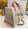 Tote Fashion One Plound Crossbody Corean Edition Цвет высокой емкости Жемчужина холст.