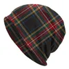 Beretten Winter Warm Bonnet Homme Breien Hats Fashion Red Modern Tartan Plaid Beanie Cap Gingham Beanies Caps For Men Women