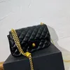 Borsa da donna firmata borsa di lusso una borsa a tracolla vera borsa con catena con manico a catena borsa a tracolla casual moda borsa classica con fibbia a suoneria borsa multicolore