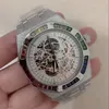 Zegarek męski luksus designer zegarek 42 mm czarna tarcza matowa automatyczna mechaniczna diamentowa moda klasyczna stal nierdzewna Wodoodporna świetlista szafir zegarek dhgate