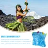 Decorative Flowers 2pcs Girls Hula Costume Prop Elastic Hawaiian Party Accessory