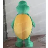 Halloween green turtle Mascot Costume Adult Size Cartoon Anime theme character Carnival Men Women Dress Christmas Fancy Performance Party Dress