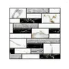 Papéis de parede acessórios de cozinha adesivos de mosaico decoração de parede decalques de decoração de decoração de ladrilhos 3D