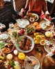 테이블 냅킨 식물 녹색 과일 아보카도 냅킨 세트 부드러운 손수건 웨딩 연회 저녁 식사 장식 관습