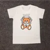 Summer Boys Girls Brand T-shirts Cartoon Bear Kids Kort Mouw T-shirt Katoen Kinderletters Gedrukt Shirts Child Shirt