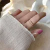 Cluster Rings Stylish Simple Double Ring Gold Plated Opening Adjustable Elegant Girl Cocktail Bar Party Daily Matching Jewelry