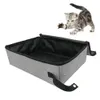 Lådor bärbar toalett med täckt husdjur tillbehör hem lätt ren utomhus camping katt kull lådan vattentät vikning oxford trasa mjuk