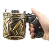 Muggar pistolmuggar revolver pistol pistol tankard mugg med ammo kula runda skal muggar kopp födelsedag jul halloween gåva 400 ml 231124