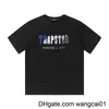 Wangcai01 Męki T-shirty Trapstar T Shirt Designer koszule Drukuj Tter Luksusowy czarno-szary tęczowy kolor Summer Sports Fashion