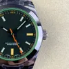 GS Watch New Green Material Glass Custom 3131 Mouvement intégré Taille d'origine 40 mm