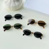 New Triumphal Arch Metal Oval Frame 40235 Personalized French Style UV Resistant Sunglasses