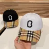 2 Color Fashion Stripe Designer Baseball Cap for unisex swobodne sportowe czapki czapki dla mężczyzn i kobiet luksusowy haft kasquette list wydrukowany kapelusz