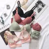 BH-Sets Damen Slips Damenunterwäsche Spitzen-BH-Sets Nahtlose Unterwäsche Plus Size Sexy Höschen Dessous Gepolsterte Bralette Ultradünner ABC-BH 230426