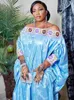 Vêtements ethniques Brillant Bazin Riche Robes longues pour femmes africaines Party Top Qualité Dashiki Robe Guipure Robe de ruban