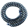 Kettingen Amumiu Trendy Blue High Pools roestvrijstalen ketting Links Chain Men Sieraden Cool Classic Party Gifts HN035