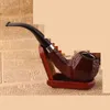 Couleur en bois Acrylique Résine Hand Tobacco Fumer à tabagisme Filtre de tuyau Modèle d'outils Accessoires 6 styles