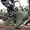 Footwear Updated combat training tactics outdoor male boots camping anti-wear fast response hiking shoes fishing hunting sneakers