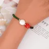 Bracelets porte-bonheur Boho cristal perlé perles de pierre naturelle perle pour femmes hommes cadeau mode Bracelet extensible bijoux faits à la main Pulsera