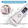 Epilator Electric Razor Painless Lady Shaver for Women USB Laddning Bikini Trimmer för hela kroppens vattentät LCD -skärm Våt torrt med 230425