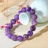 Strand Charoite Armband Natural Crystal Purple Gift Ornament