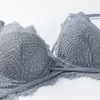 Set di reggiseni Fasciatura in pizzo per ciglia Reggiseno foderato sottile e mutandine Set intimo con push up Intimo da donna Sexy Bella lingerie Arrivi 230426