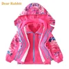 Куртки для девочек, теплая флисовая одежда для малышей, зима-осень, водонепроницаемая ветровка, детское пальто из 2 предметов, детская верхняя одежда, 231124