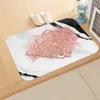 Pillow /Decorative Washable Non-slip Mat Fun Marble Door Bathroom Foot Pad Home Decoration Flannel Printed Doormat1