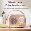 DW21 Mini Retro Wireless Bluetooth Outdoor Portable Speaker Classical Large HIFI Sound Stereo Decoration Speakers Travel Music Player Support Wired Connect