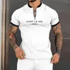 Herrspåriga våren Summer Men's Short Sleeved Trousers Sport Set Pure Color Zip Sleeve T Shirt Casual Clothing Suit