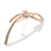 Brooches Simple Gold Color Knot Rope Bow Women Twist Brooch Lapel Pin Dress Coat Cardigan Wedding Jewelry Gifts