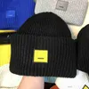 Zimowe hat Designer Beanie Hats Projektanci Kobiety AC Square Smiley twarz wełna wełna wysoka wersja Wersja żeńska wełniana wełna hat swobodne ciepłe elastyczne czapki 6ehnd