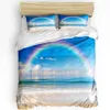Bettwäsche-Sets Strandbootshäuser Bedruckter Komfort-Bettbezug Kissenbezug Heimtextilien Steppdecke Junge Kind Teenager Mädchen Luxus 3-teiliges Set