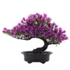 Kwiaty dekoracyjne sztuczne rośliny bonsai drzewo sztuczna sosna realistyczna w pomieszczenia plastiku donited do ogrodu w domu el ozdoby el ozdoby