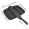 Multifunctional Pans 5 in 1 Nonstick Frying Pan Aluminum Alloy Free Divided Grill for Allinone Cooked Breakfast Baking 231124 Fryg Alumum Allone Bakg 2324