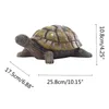 Décorations de jardin Résine Tortue Statue Fortune Chanceux Fengshui Ornement Art Artisanat Décor pour Intérieur Extérieur Jardin Décoration de Cour Figurine 231124