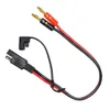 Nuovo 2PCS 14AWG 30cm SAE a 4mm Bullet Spine a banana Cavo di ricarica della batteria per cavo connettore caricabatterie per auto e pannello solare