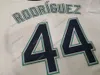 커스텀 칼리지 야구는 시애틀 착용 2022 올스타 게임 Ken Griffey Jr. Jersey Mariners Julio Rodriguez Mitch Haniger Kyle Seager Adam Frazier 남자 여자 청소년