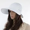 Chapeaux à large bord mode chapeau de soleil femmes filles anti-uv femmes visières casquettes crème solaire pliant dôme extérieur plage voyage randonnée 2023 Eger22