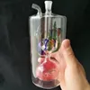 Glasrör rökning tillverkar handblåst vattenpipa super stor glas vattenpipa med övre och nedre blommaspolar