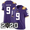 college Joe Burrow LSU Tigers Jersey Clemson 16 Trevor Lawrence 9 Travis Etienne Jr. NCAA Maglie football americano Julio Jones Tom Brady