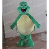 Halloween green turtle Mascot Costume Adult Size Cartoon Anime theme character Carnival Men Women Dress Christmas Fancy Performance Party Dress