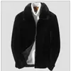 Herrpäls faux vinterjacka kappa lång ärm toppar highend lyxdesigner kläder plus size mode hooded lapel 231124