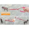 Collars Dog Walking Lash Double Head Nylon 7 in 1 Multifunction Nylon Pet Leashes調整可能なペット2匹の犬トレーニングリーシュ