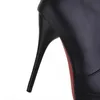 984 PU의 무릎 길이의 섹시한 얇은 하이힐 부츠 플랫폼 여성 신발 Zapatos de Mujer Botas EST 231124 39082