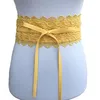 Cintura da donna in pizzo con fiocco Cintura elegante floreale larga da annodare in vita da donna Cinture da annodare Cinture per abiti femminili