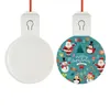 Wholesale Sublimation LED ZZ Ornament Colors Bulb Christmas Changing Printing Acrylic Xmas 7 Light Blank Tlfdt